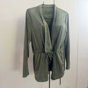 Blank‎ NYC green faux suede jacket new with tags